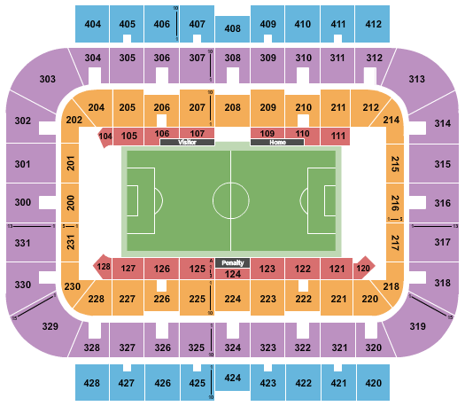 UWM Panther Arena Seating Chart: Soccer