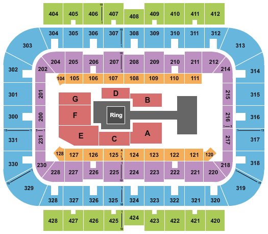 UWM Panther Arena Seating Chart: Wrestling 2