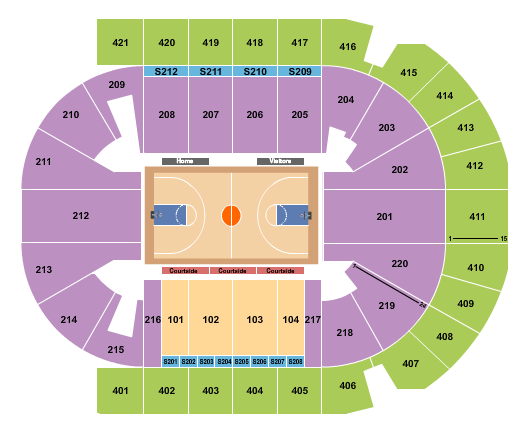 Uber Arena Seating Chart: Basketball