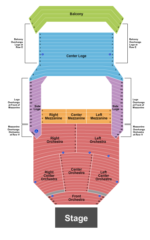 Uihlein Hall at Marcus Center For The Performing Arts Seating Chart: Endstage 2