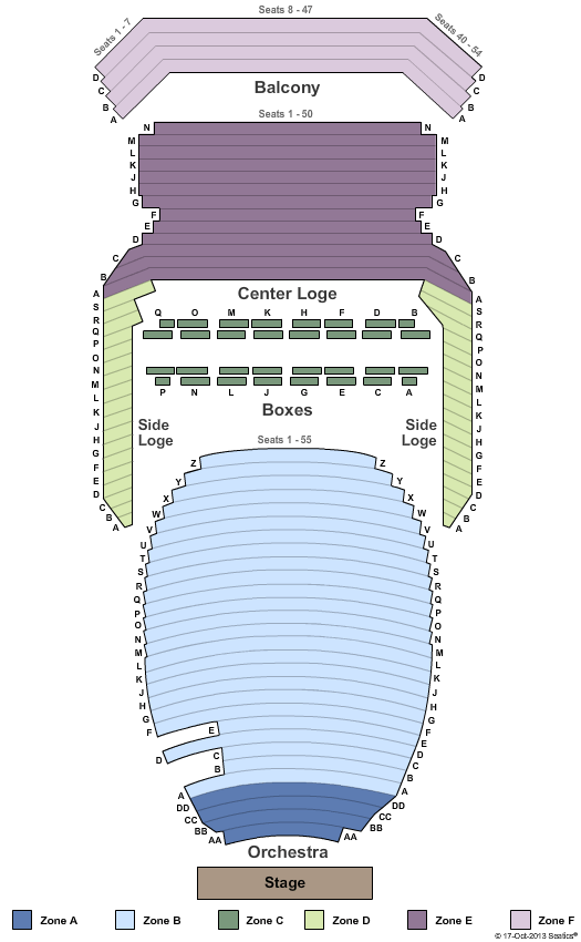 Marcus Center For The Performing Arts Seating Chart