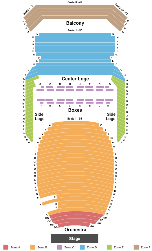 Uihlein Hall Interactive Seating Chart