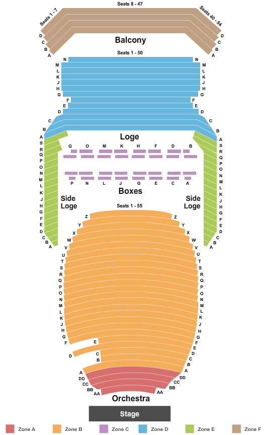 Uihlein Hall at Marcus Center For The Performing Arts Map