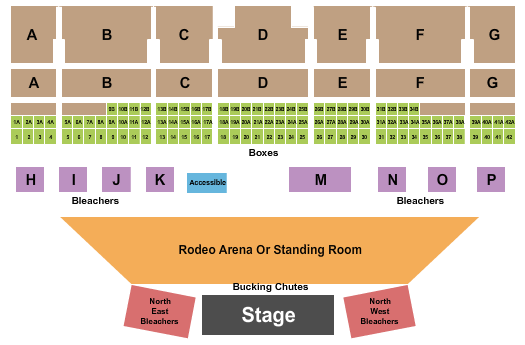 Ultra Arena at Colorado State Fair Seating Chart: Endstage