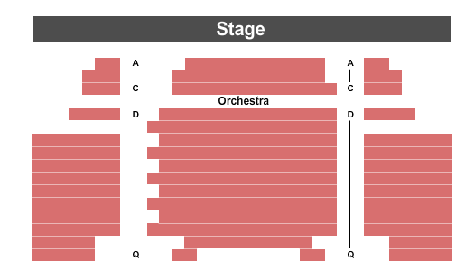 Umbrella Community Arts Center Seating Chart: End Stage