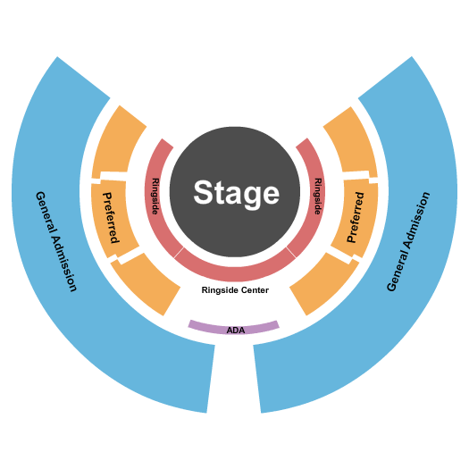 Under The Big Top! Civic Center of Anderson Seating Chart: The Royal Hanneford Circus