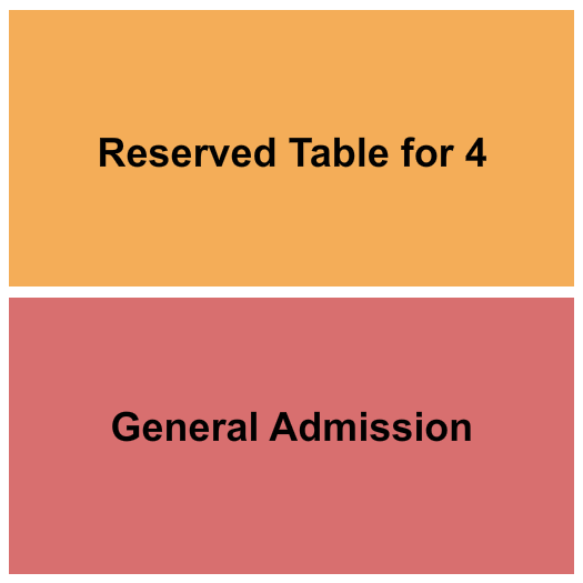Underground Music Cafe Seating Chart: GA/Table