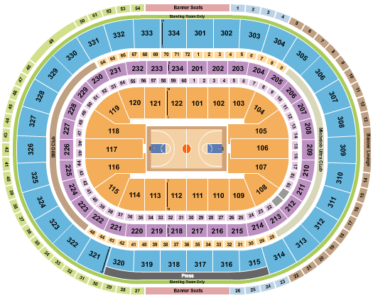 United Center Seating Chart: Basketball - NCAA Tournament