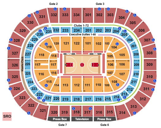 United Center Tickets, 2019 2020 Schedule, Seating Chart Map