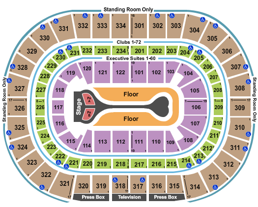 United Center Seating Chart: Benson Boone