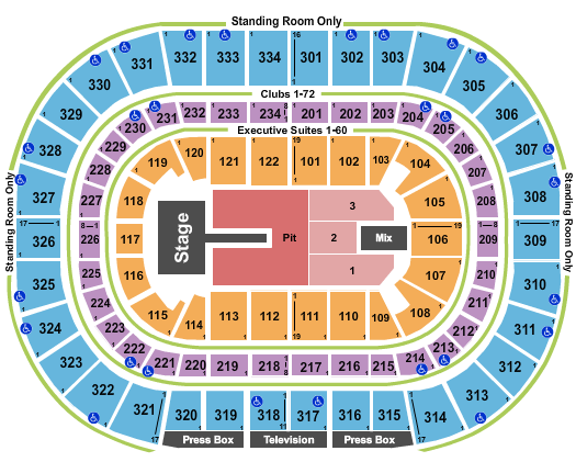 United Center Seating Chart: Cigarettes After Sex