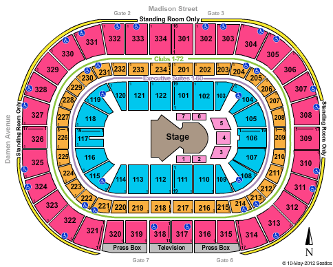 United Center Seating Chart