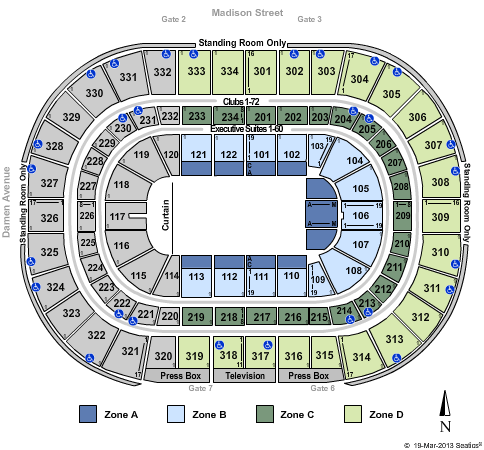 United Center Seating Chart