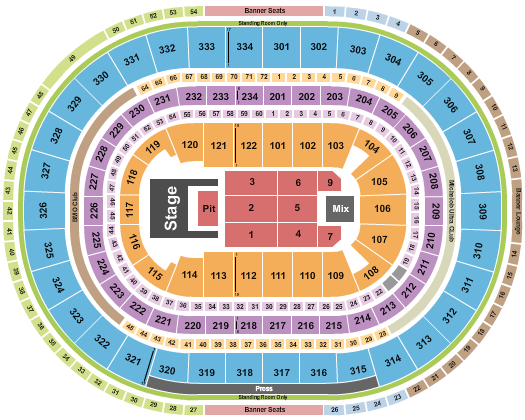 United Center Seating Chart: Doja Cat