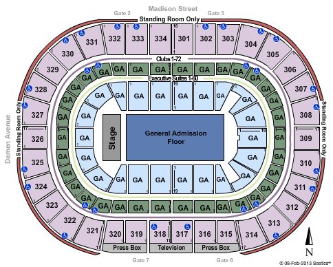United Center Seating Chart