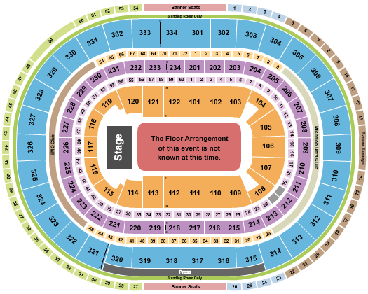 United Center Seating Chart: Generic Floor