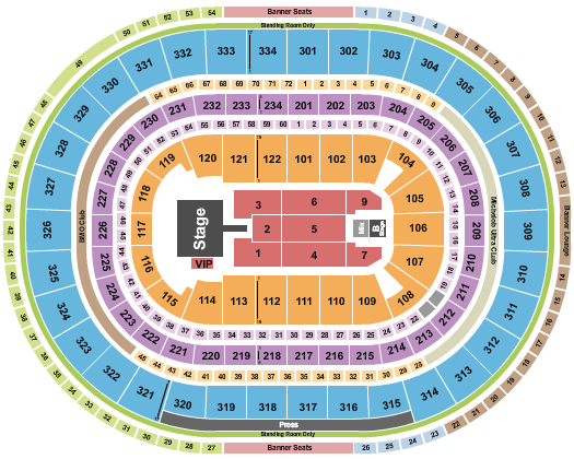 United Center Seating Chart: Ice Cube