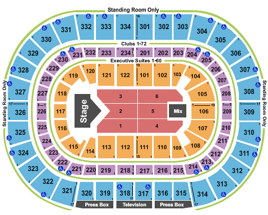 United Center Seating Chart: Jelly Roll