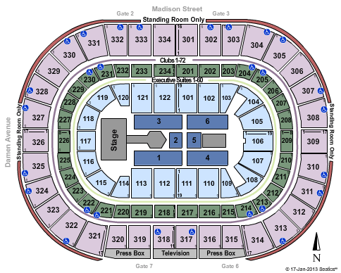 United Center Seating Chart