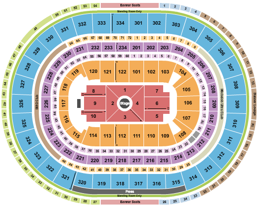 United Center Seating Chart: Nate Bargatze