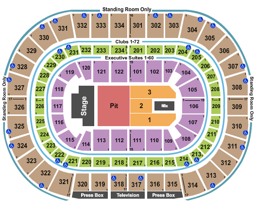 United Center Seating Chart: Pearl Jam 2023