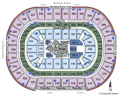 United Center Seating Chart