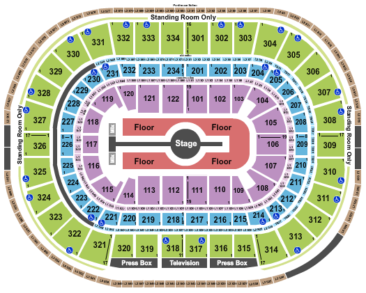 United Center Seating Chart: Rod Wave