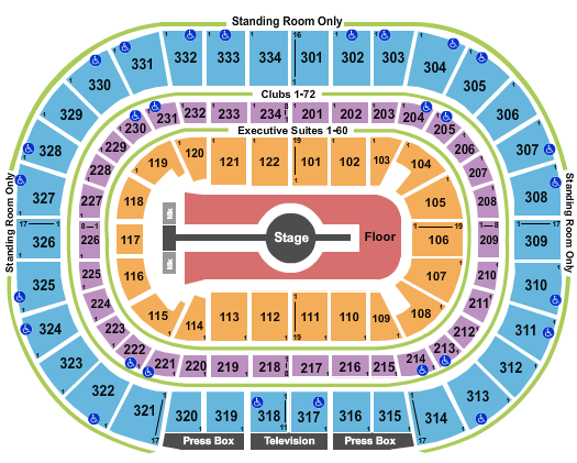 United Center Seating Chart: Rod Wave