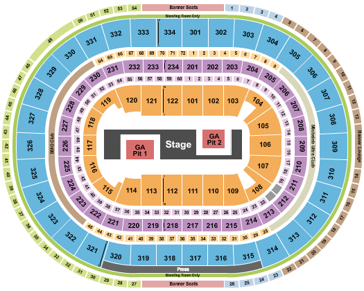 United Center Seating Chart: TWICE