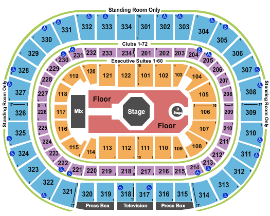 United Center Seating Chart: Tame Impala
