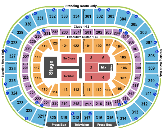 United Center Seating Chart: Tate McRae