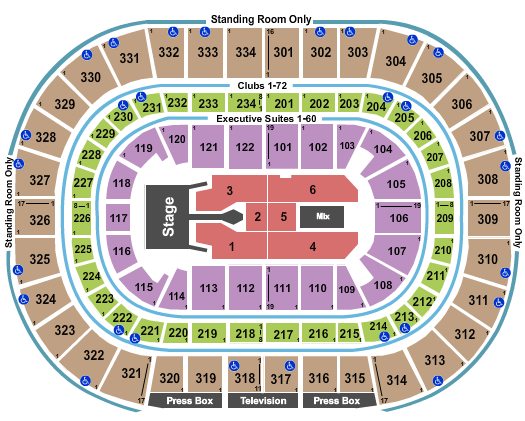 United Center Seating Chart: Tim McGraw 2023