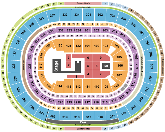 United Center Seating Chart: XG