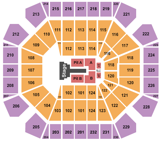 United Supermarkets Arena Seating Chart: Brandon Lake