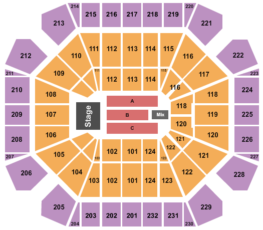 United Supermarkets Arena Seating Chart: Comedy