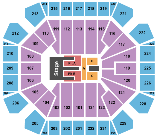 United Supermarkets Arena Seating Chart: Kane Brown