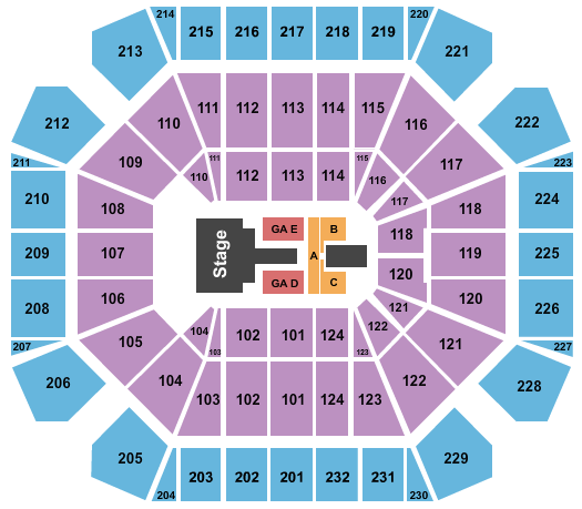 United Supermarkets Arena Seating Chart: Luke Bryan