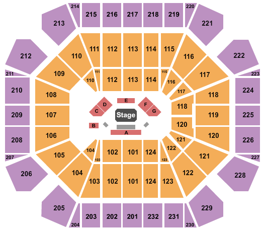United Supermarkets Arena Seating Chart: Power Slap