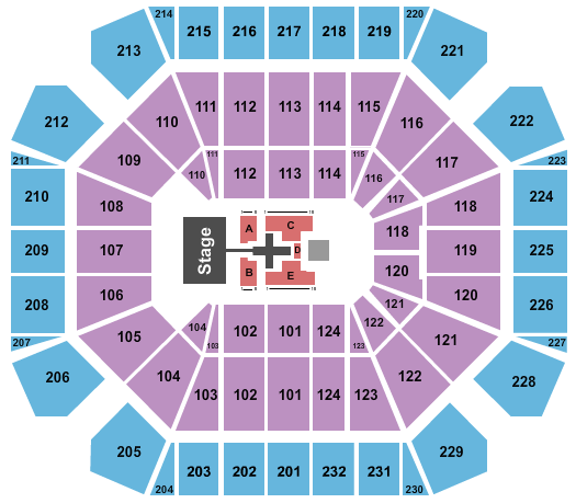 United Supermarkets Arena Seating Chart: TobyMac