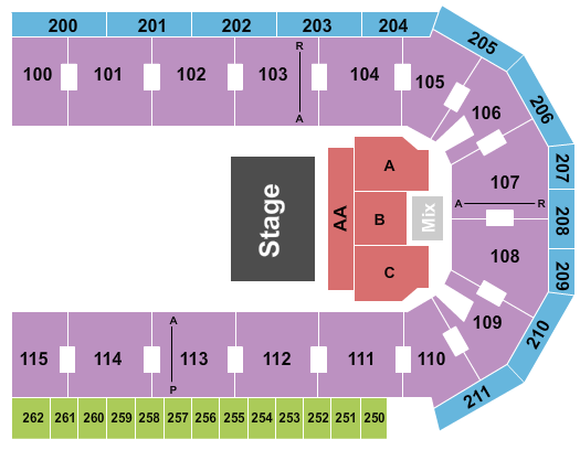United Wireless Arena Seating Chart: Blippi