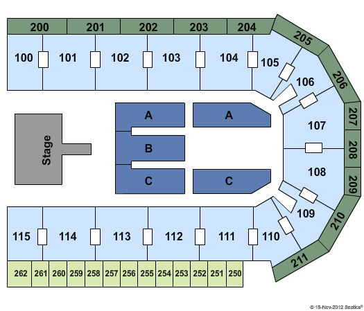United Wireless Arena Seating Chart