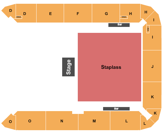 Unity Arena Seating Chart: Endstage GA 2