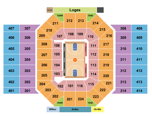 University Of Dayton Arena Seating Chart: Basketball 2