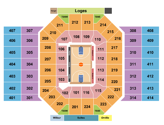 University Of Dayton Arena Map