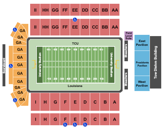 University Stadium Seating Chart: 2022 New Mexico Bowl