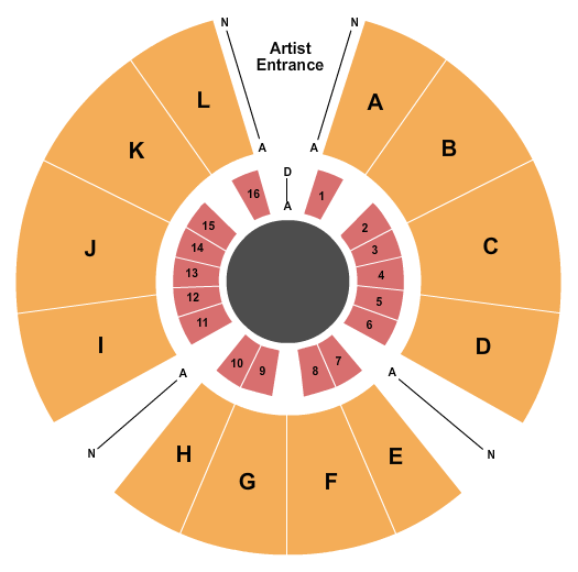 Soul Circus Seating Chart