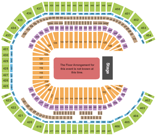 State Farm Stadium Seating Chart: Generic Floor