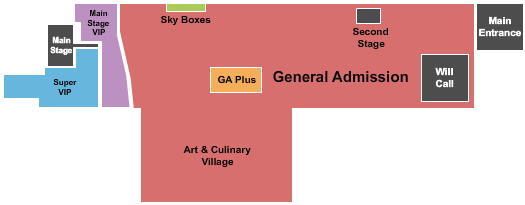 Uptown Charlotte Festival Grounds Seating Chart: Lovin Life Music Fest