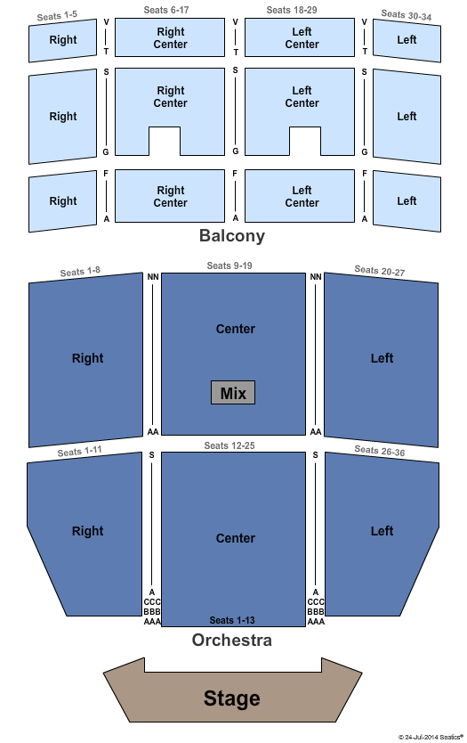 Uptown Seating Chart