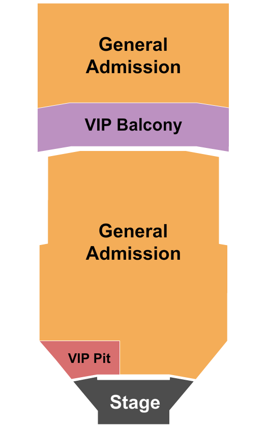 Uptown Theater - KC Seating Chart: Endstage VIP Pit w/VIP Blc